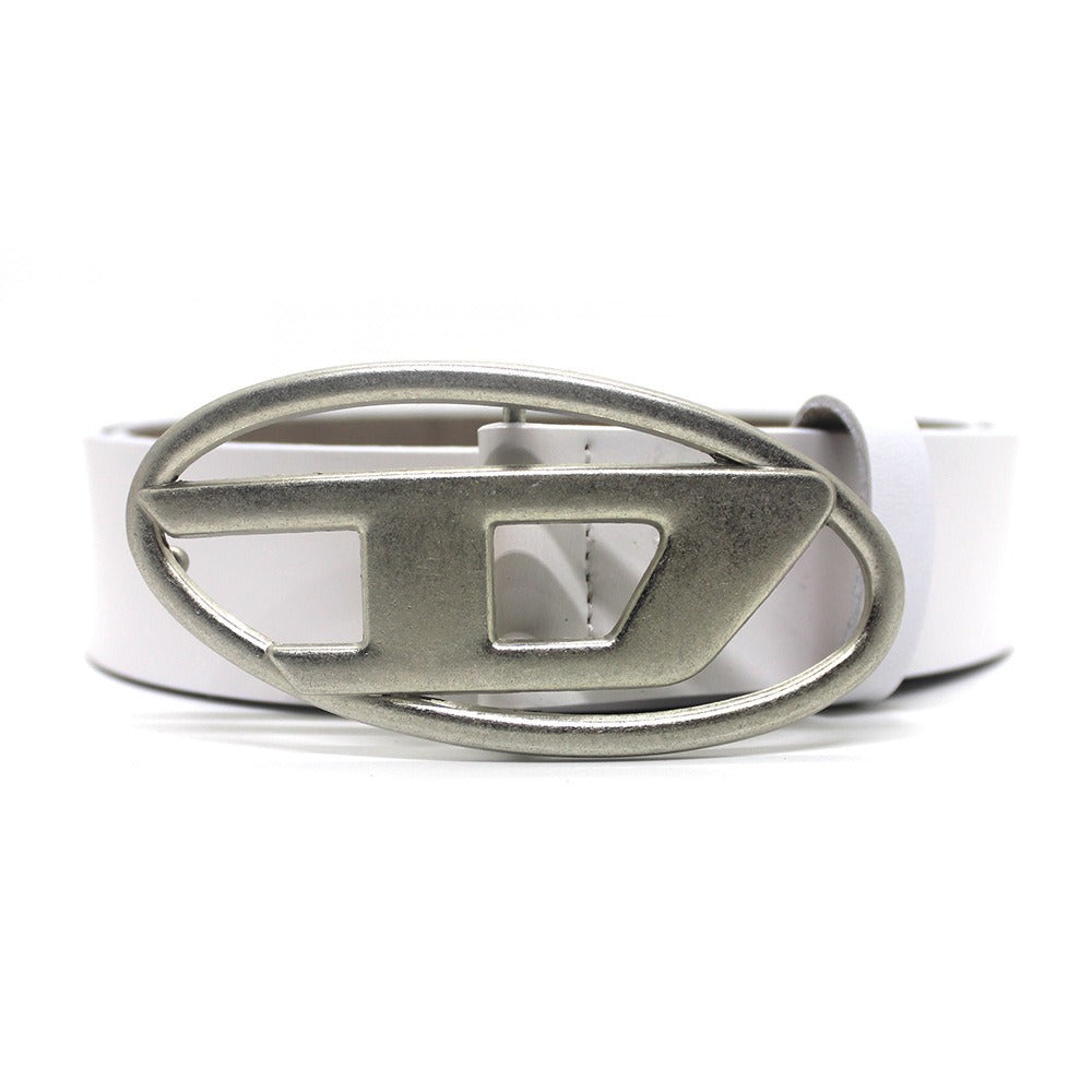 美式复古银色扣D字母腰带男女通用百搭装饰连衣裙牛仔裤皮带工厂
