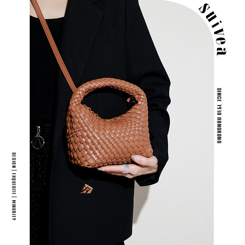 工厂编织菜篮子女包小巧复古休闲单肩斜挎饭盒包手提女包一件代发