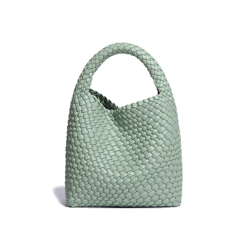 女包工厂2025新品手工编织包包女单肩斜挎腋下手提时尚子母托特包