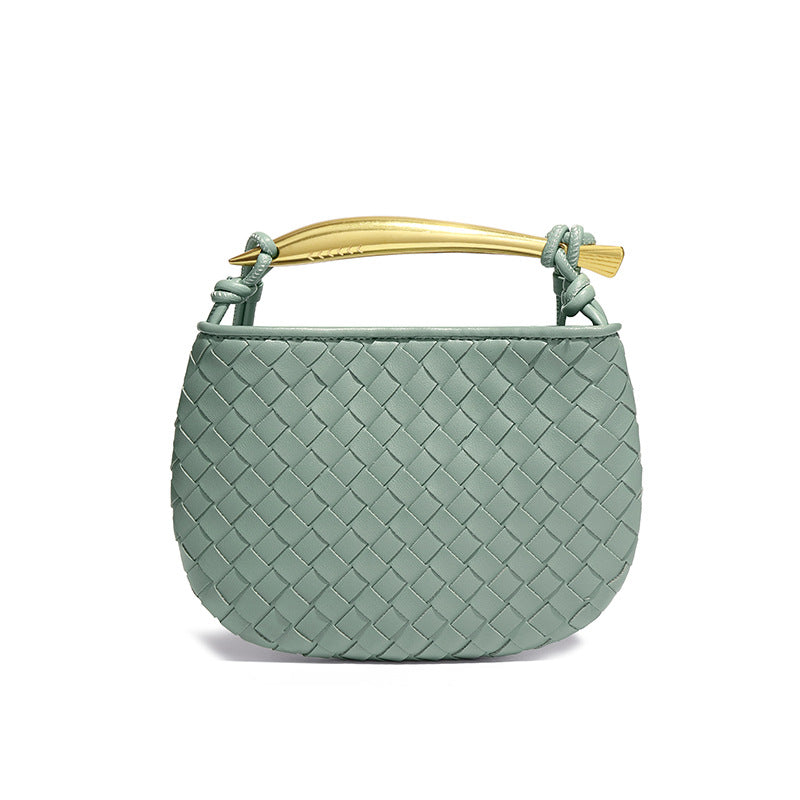 新款沙丁鱼系列休闲编织女包时尚迷你手拎饺子包潮流单肩斜挎包