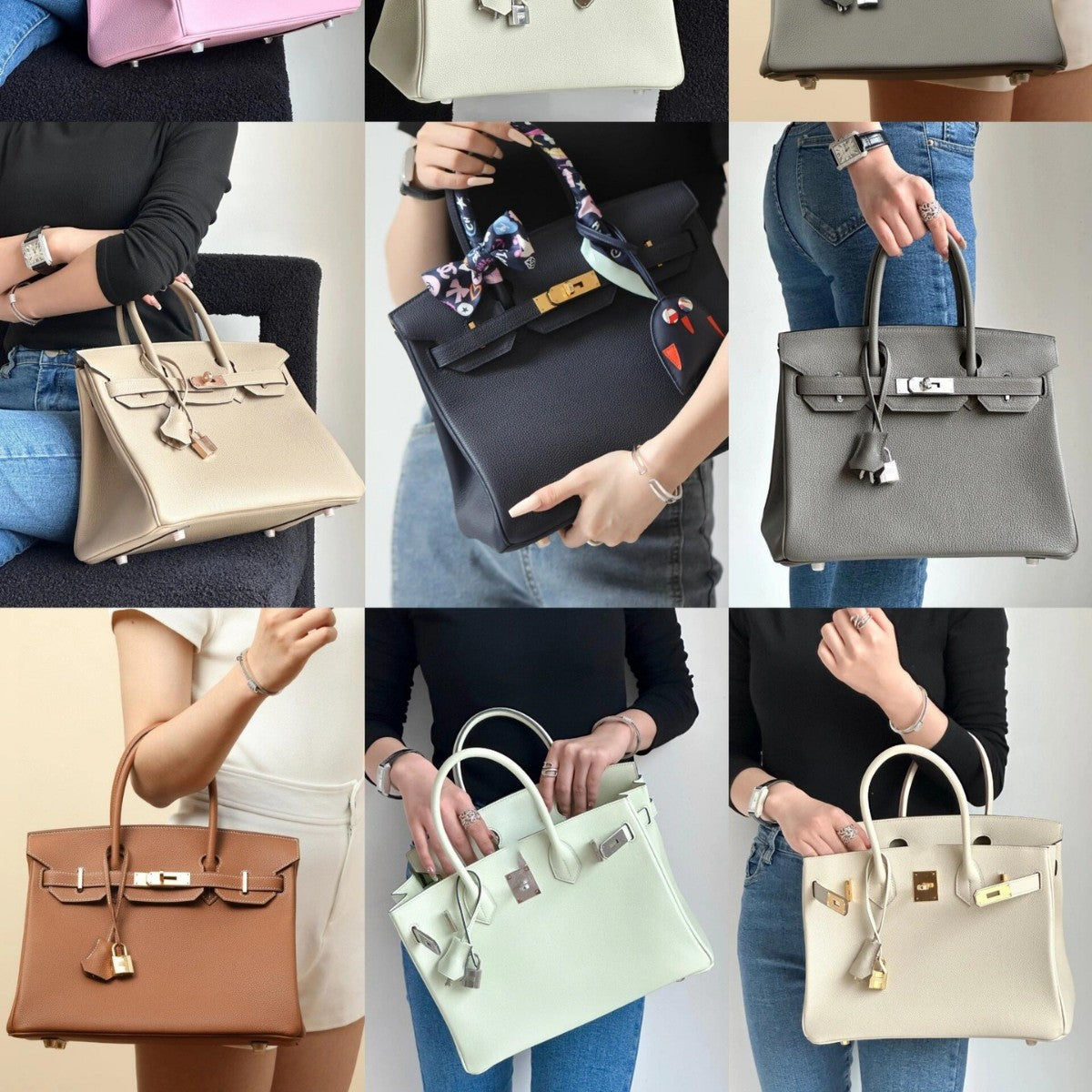 欧美外贸款头层牛皮荔枝纹铂金包真皮女包手提包单肩斜挎凯莉大包