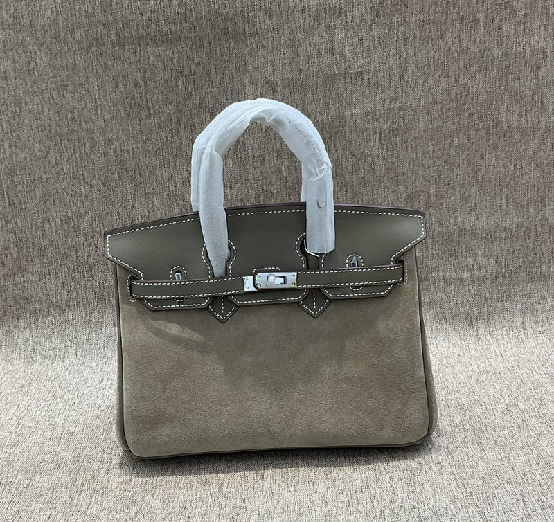 美拉德 铂金麂皮配牛皮包包女秋冬高级感手提包 潮百搭单肩斜挎包