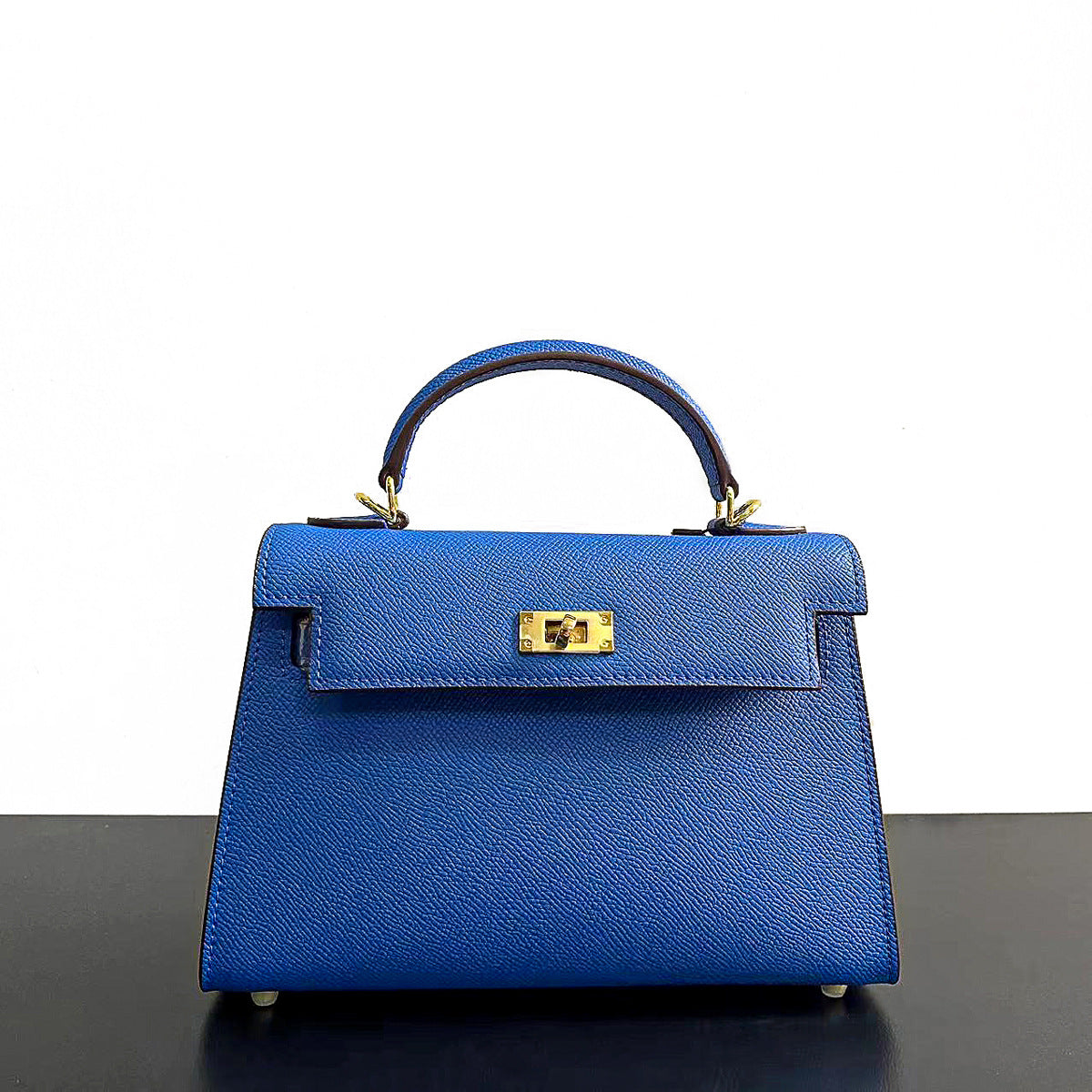 高级感2023新款二代凯莉包真皮女包手提包单肩斜挎潮爆头层