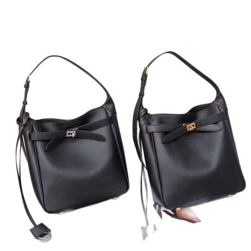 高品质B家欧货真皮女包rodeo腋下包时尚单肩横竖款hobo锁扣托特包