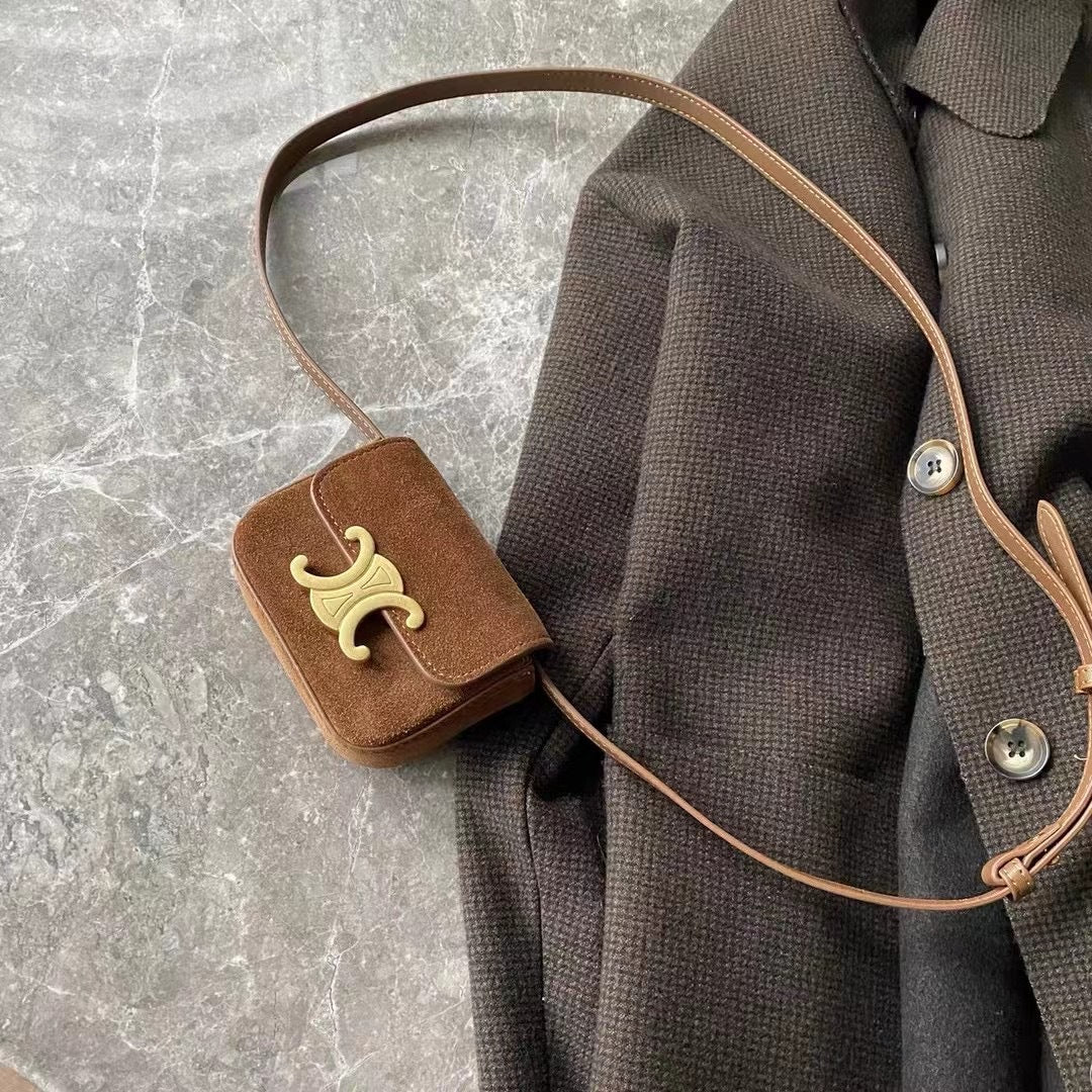 复古高级感腋下包包女2023新款秋冬时尚简约小方包通勤百搭单肩包