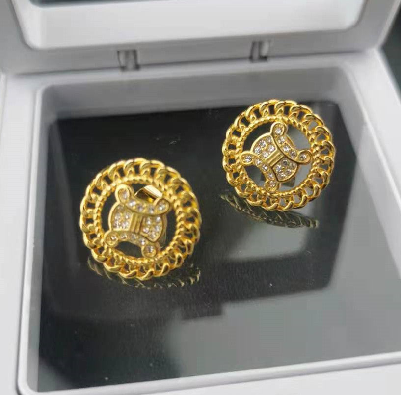 CELI赛家凯旋门耳环造型ins冷淡风个性简约网红新款耳饰镂空耳钉