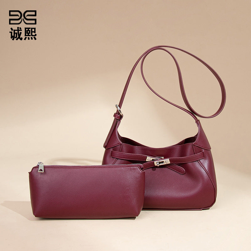 气质时尚通勤单肩腋下包高级感百搭手提子母包质感潮流女士斜挎包