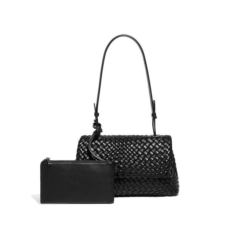 轻奢风高级感小众单肩腋下女包时尚手提包编织包包潮流百搭斜挎包