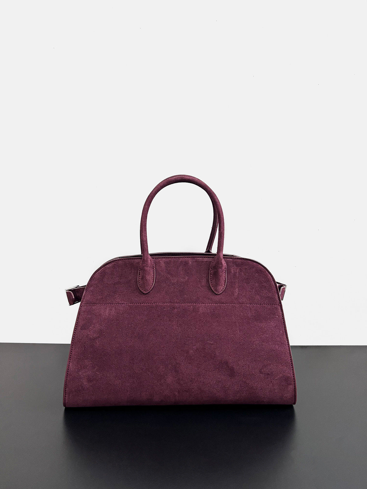 韩国小众董洁同款手提包绒面磨砂真皮托特包包女大容量复古通勤包