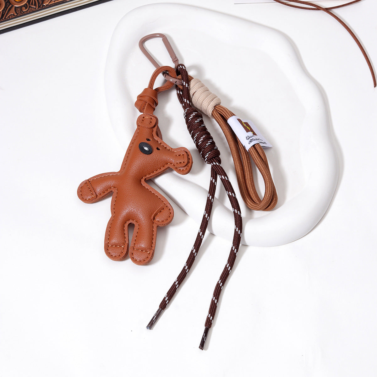 手工DIY碱水面包钥匙扣秋冬美拉德系可爱面包挂件学生情侣书包装