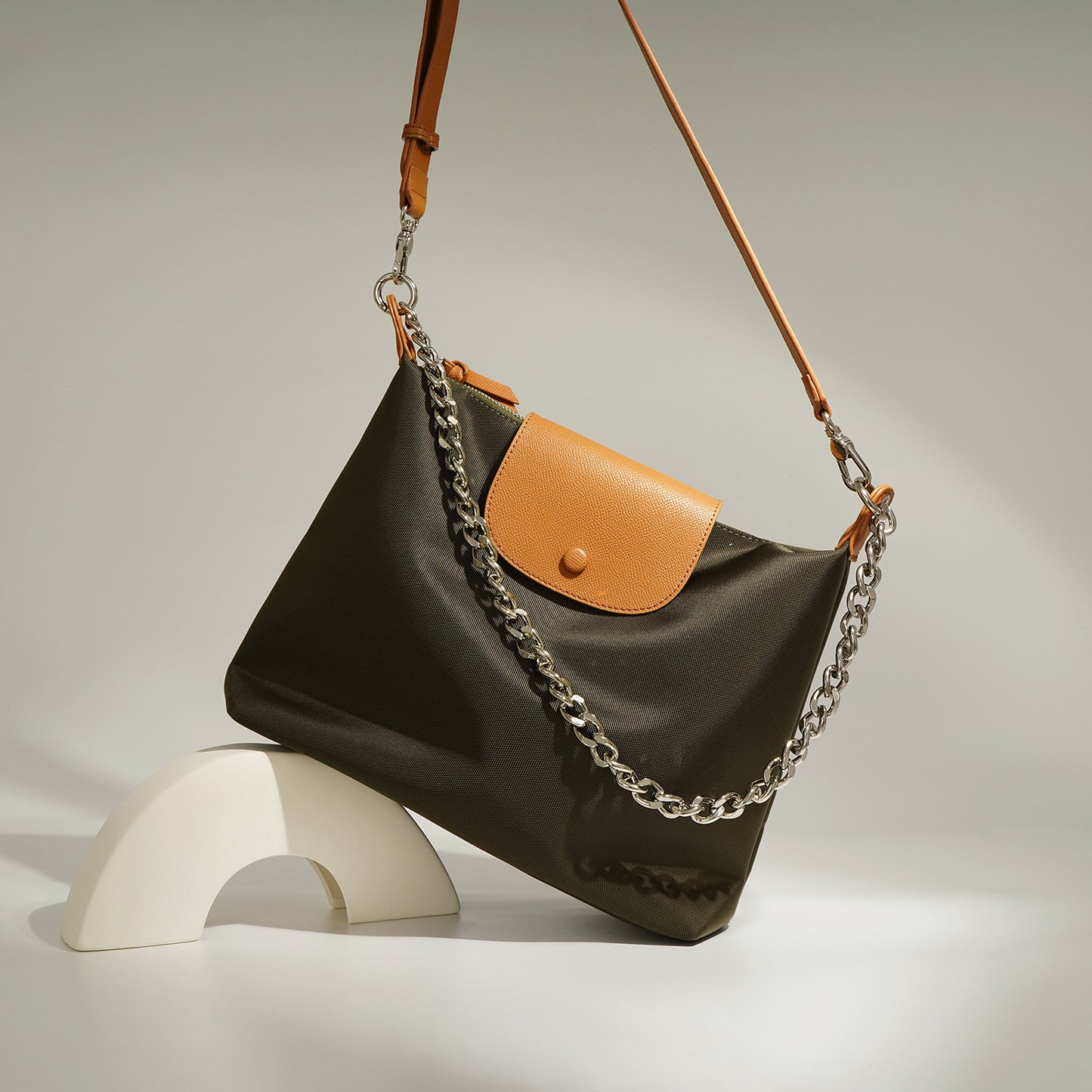 ins韩潮大容量通勤复古尼龙布女托特包百搭时尚休闲手提轻便包包