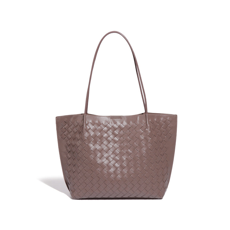 潮流定制单肩腋下包手工编织女包欧美大容量手提包复古子母托特包