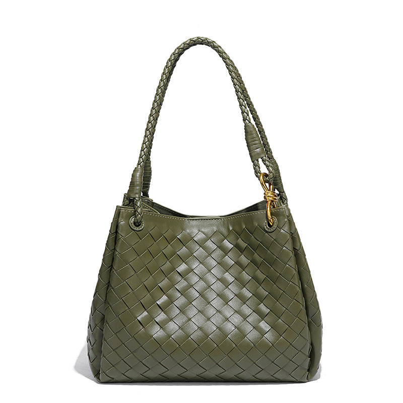 高级感新款手提包风车结水桶包手工编织包小众设计轻奢单肩斜跨包