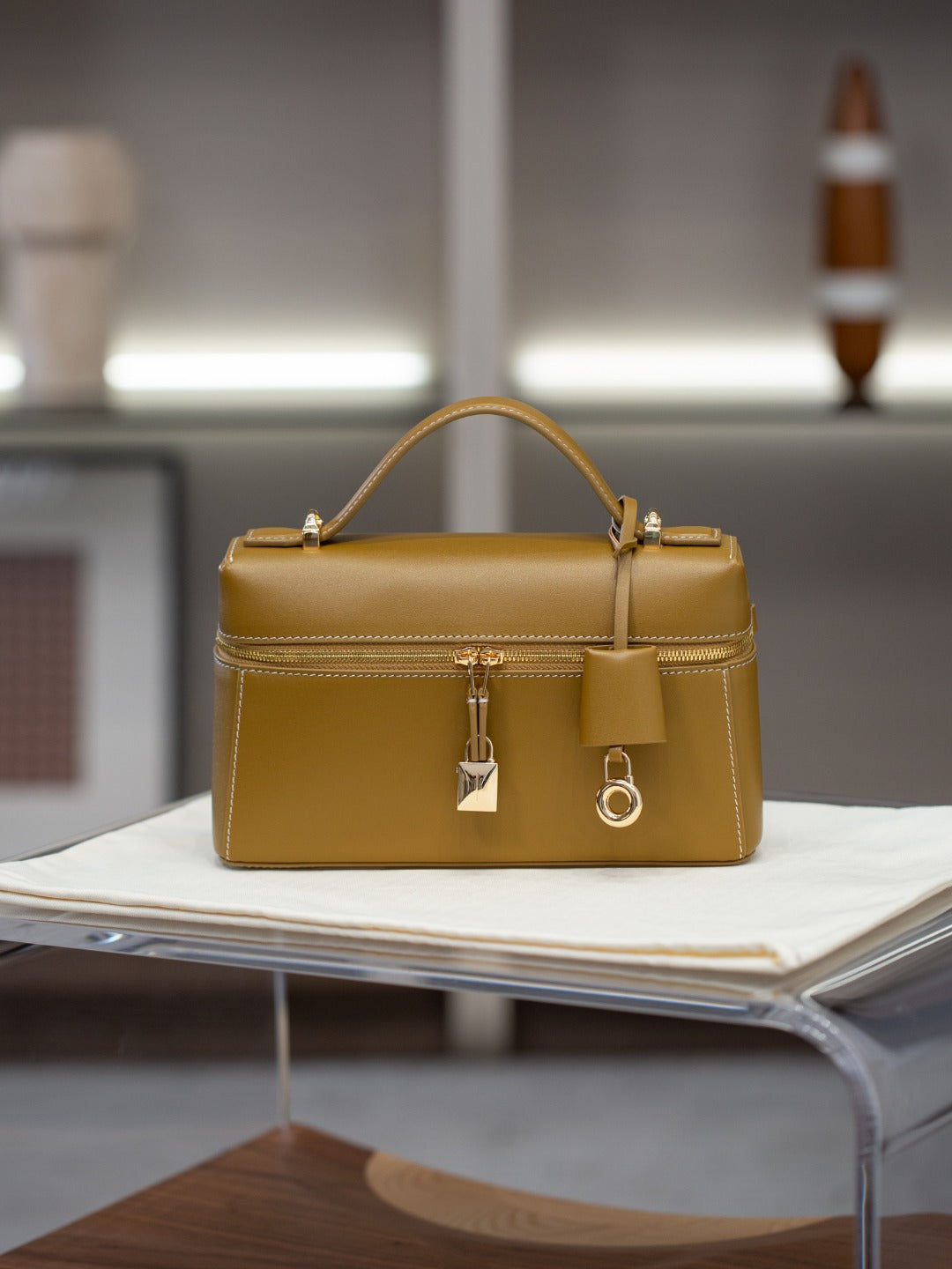 2025夏季款包包百搭牛皮lp饭盒包小众高级感真皮女包跨境斜挎包