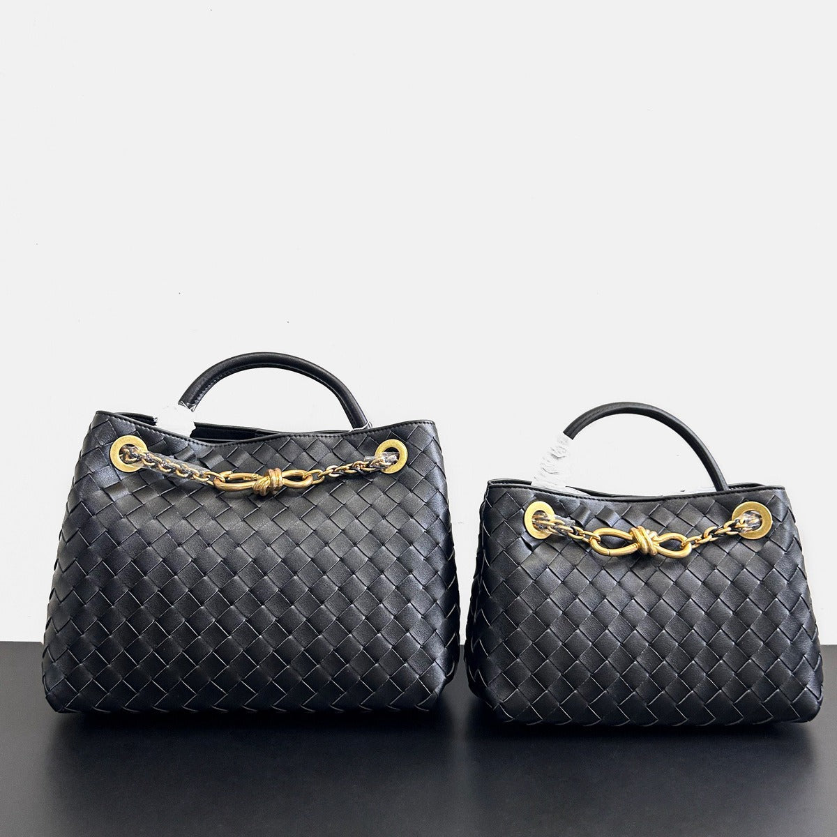 2024夏季新款编织蝴蝶结大容量真皮双肩女包单肩斜跨手提包