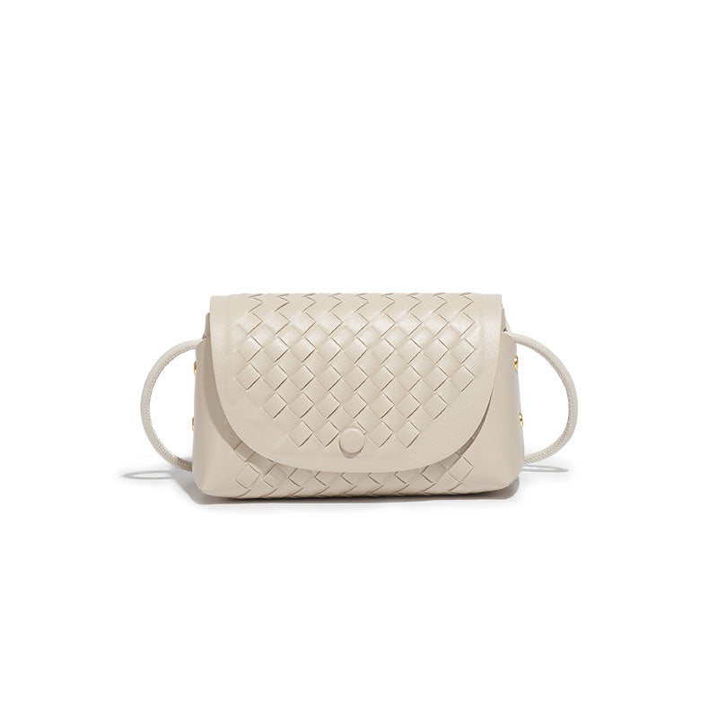 通勤百搭质感小包包清新时尚潮流手工编织包小众复古单肩斜跨女包