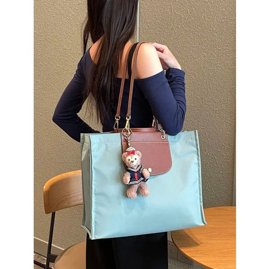 龙家尼龙大容量托特包单肩包饺子妈咪包上班旅行通勤电脑笔记本包