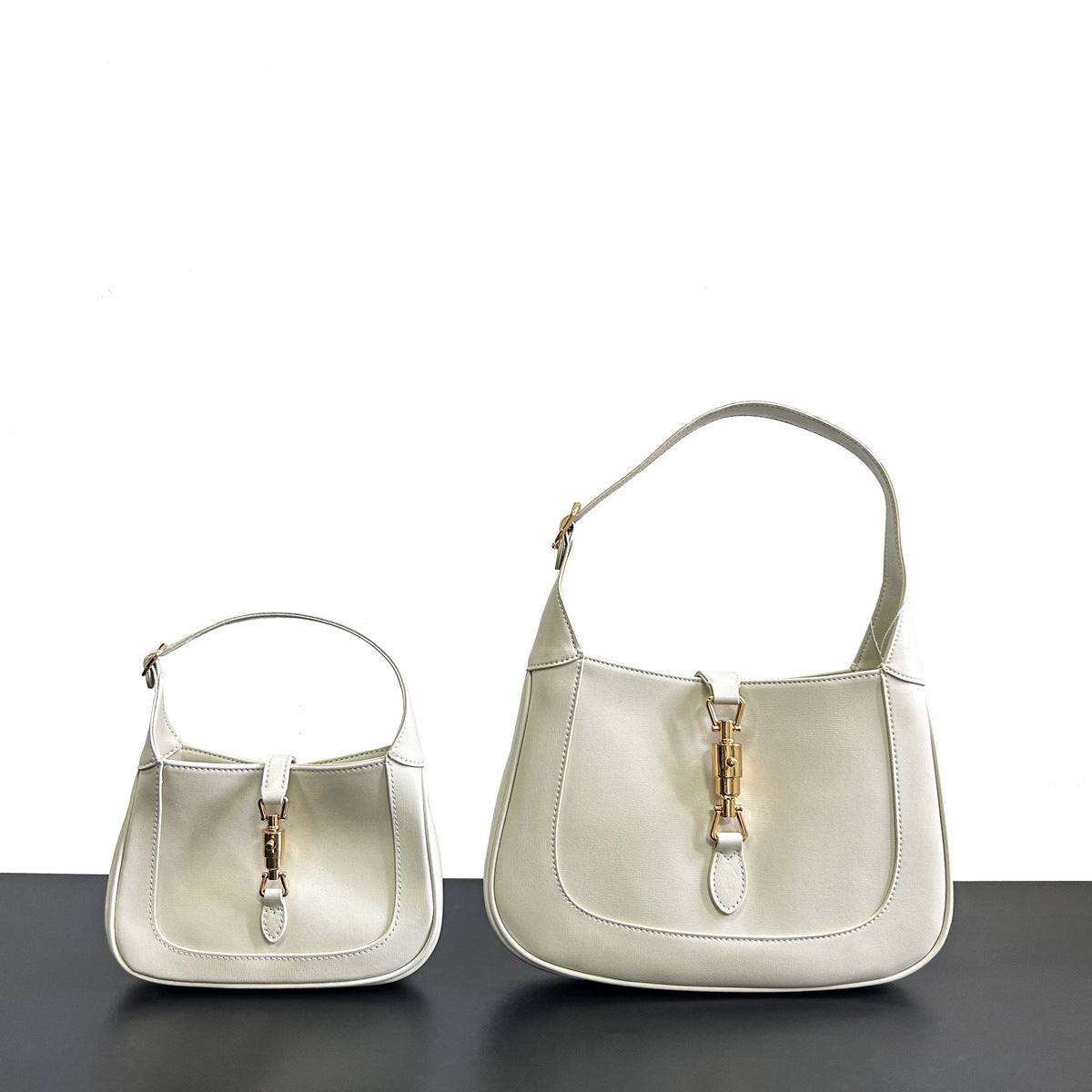 质感小众黑色包包女2024新款时尚高级感单肩腋下包白色百搭斜挎包