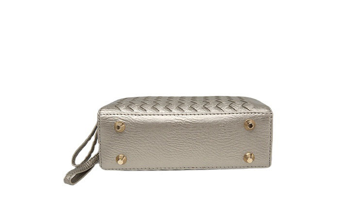 秋冬百搭编织波士顿包单肩手提斜挎2023新款休闲大容量双拉枕头包