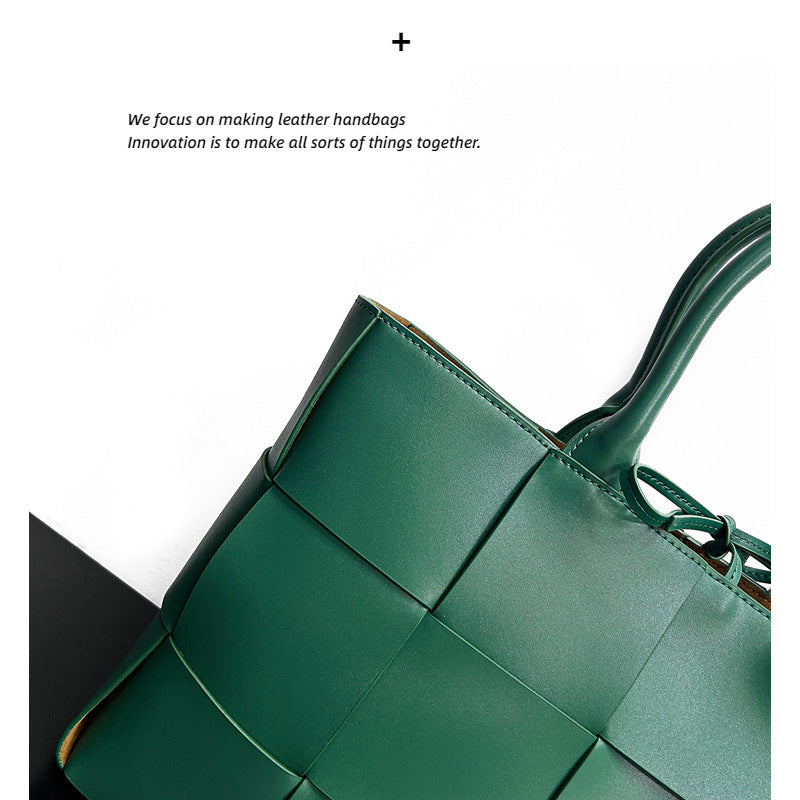 古着中古包包女高级质感小众设计复古真皮通勤斜挎单肩托特女包