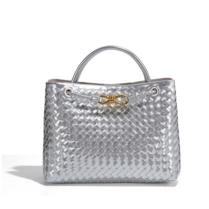 复古大容量包包女手工编织包包通勤百搭手提包时尚休闲单肩斜挎包