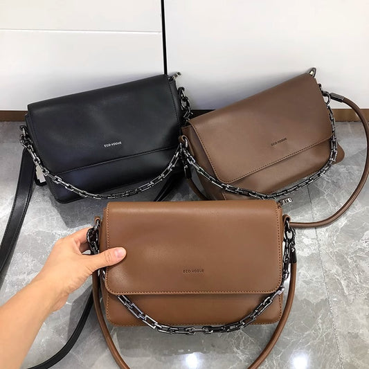 韩包潮流质感休闲包女2024新款洋气简约链条单肩包斜挎小方包潮