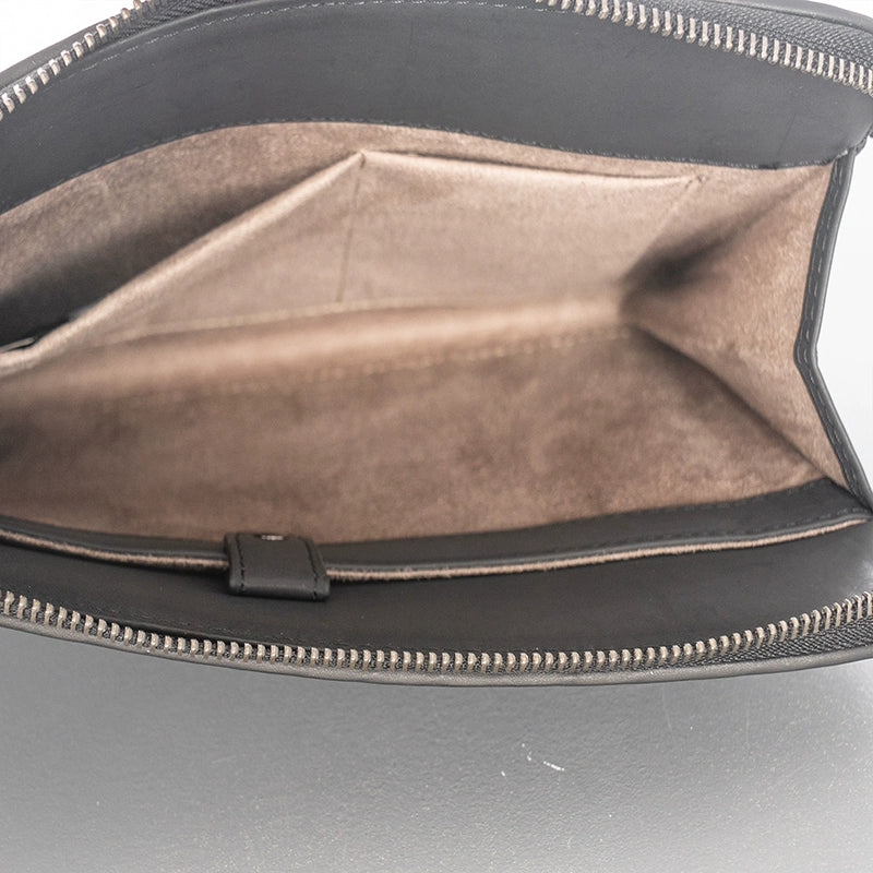 X&BV潮牌新款编织手包男真皮休闲男士手拿包信封包大容量A4文件包