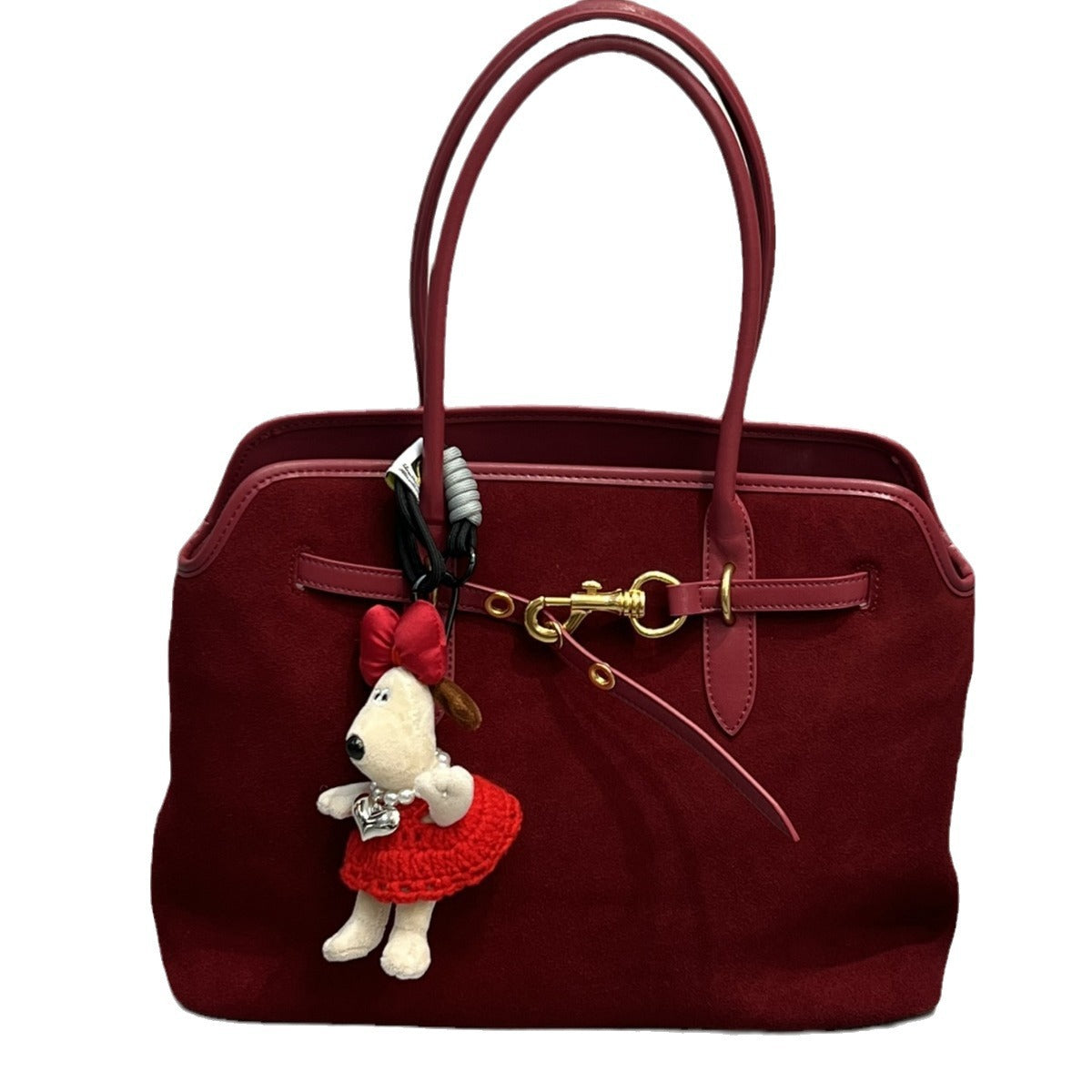 秋冬头层牛皮磨砂鹿皮托特包真皮大容量通勤单肩手提包女高级腋下