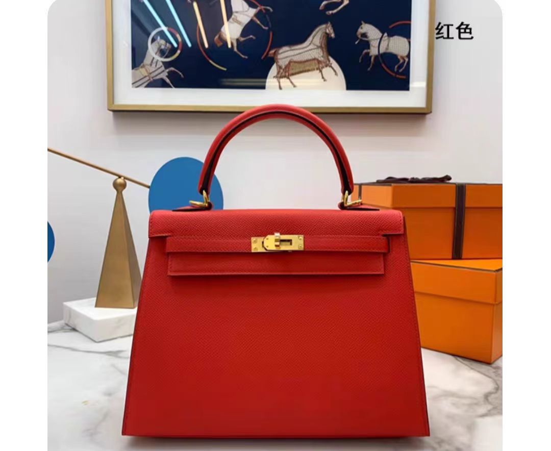 手提包新款2024潮流时尚百搭凯利包质感手掌纹手机包单肩斜挎包女