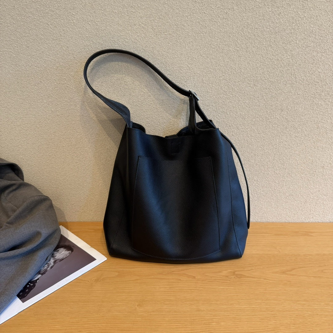 感大包包2024新款潮女包质感斜挎包大容量百搭通勤大气单肩包包