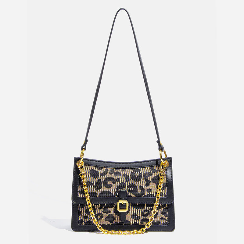 豹纹腋下高级感包包女2025新款百搭 ins小众时尚女包爆款斜挎小包