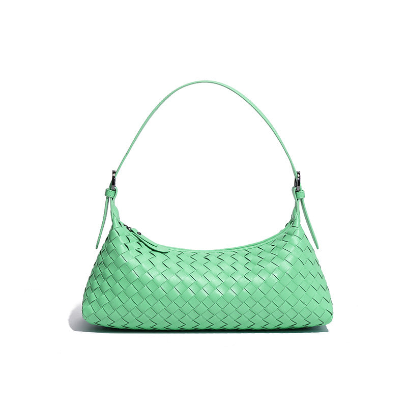 手提包包女夏季新款编织包高级感单肩斜挎包小仙女百搭时尚手拎包