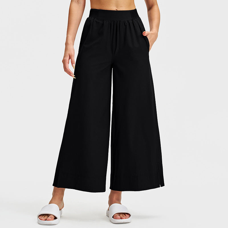 直筒运动裤女休闲百搭宽松显瘦长裤户外健身lulu阔腿瑜伽裤25”