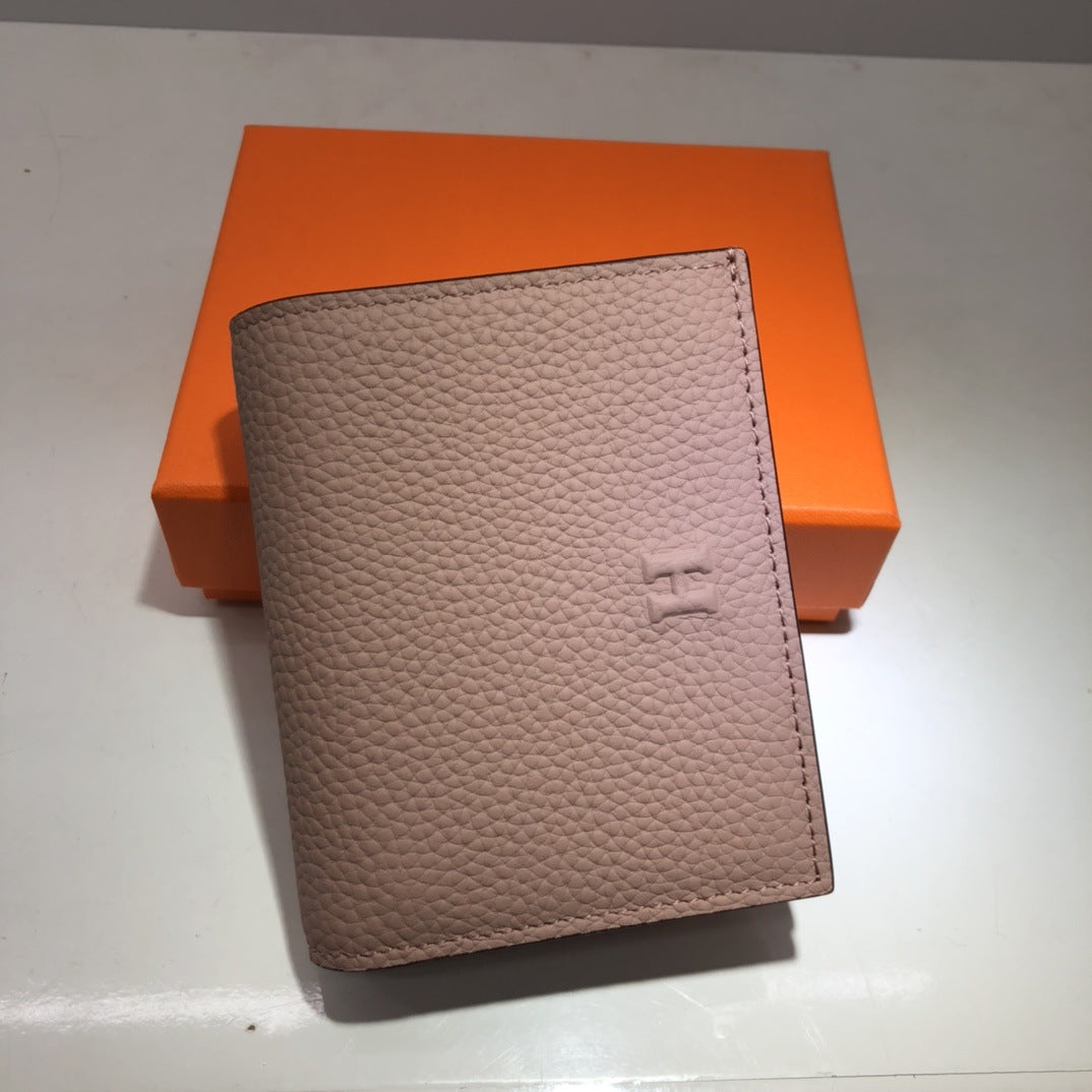 H家荔枝纹短款钱包 多功能凯莉链条包零钱包一体单肩斜挎小方包女