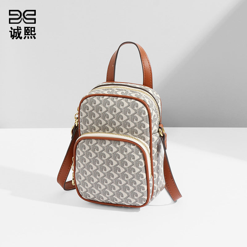 外贸包包女韩版时尚休闲大容量钱包拉链手机包新款狗牙单肩斜挎包