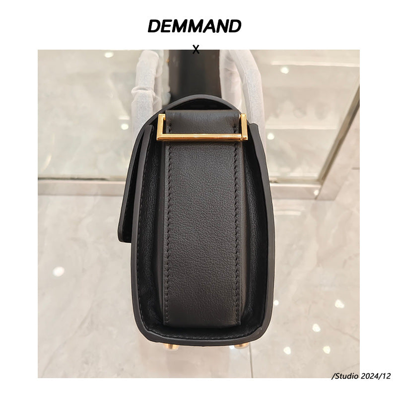 大容量上班通勤单肩斜挎包高级感真皮托特包女士2024新款通勤包包