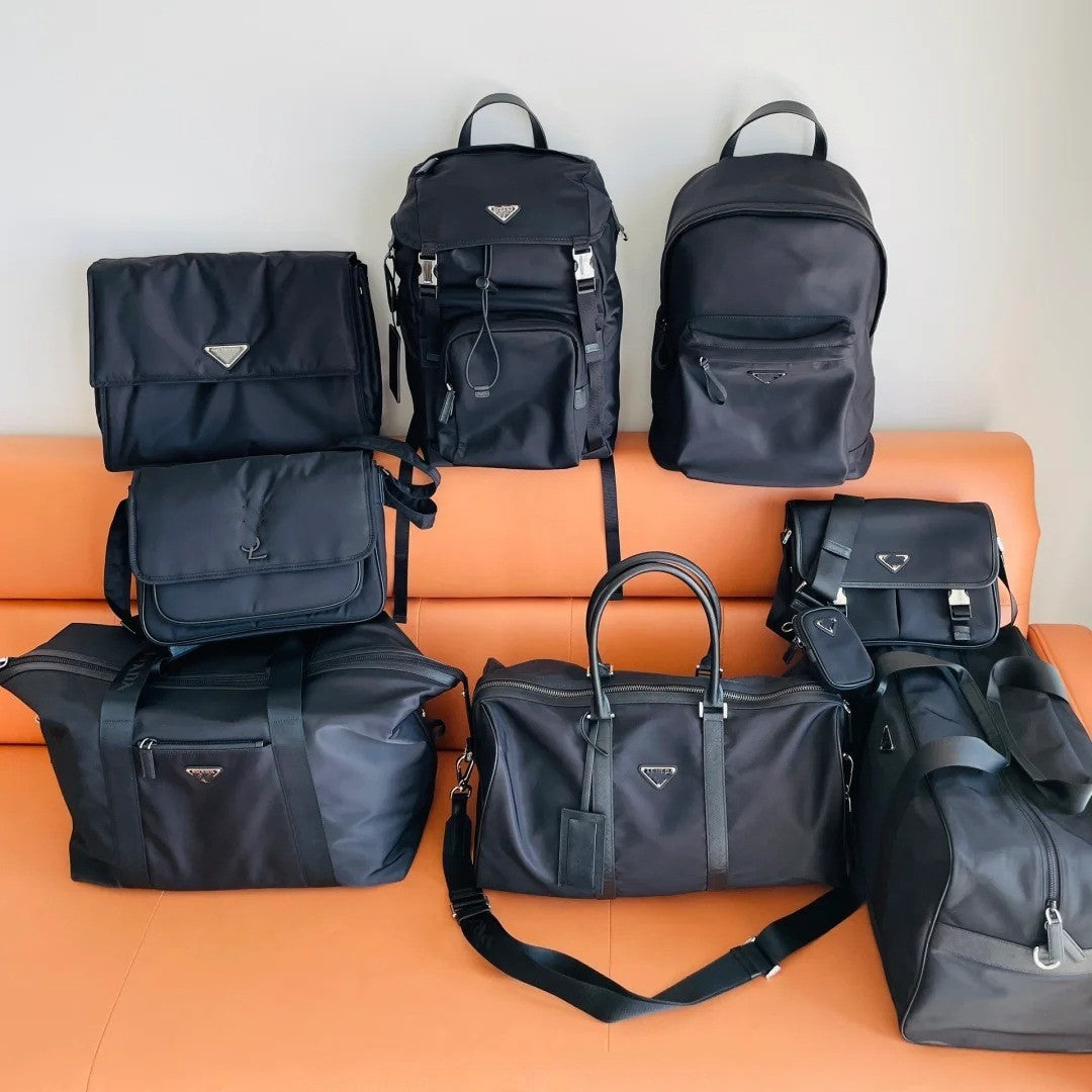 P家旅行袋降落伞防水尼龙布户外运动手提健身包大容量单肩斜挎包