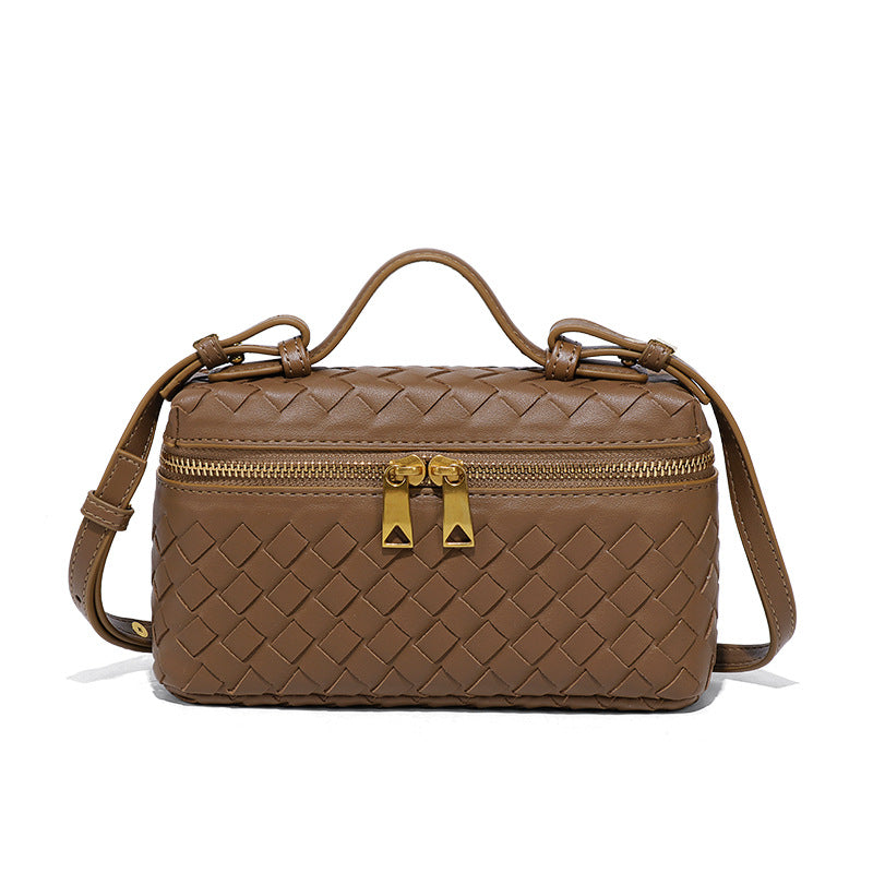 新款手工编织包包时尚饺子手提包高级感龙襄包质感潮流单肩斜挎包