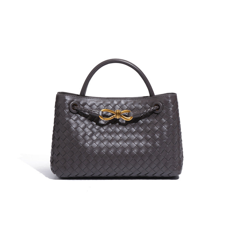 外贸女包跨境2025新款手工编织包复古休闲单肩斜挎包大容量手提包