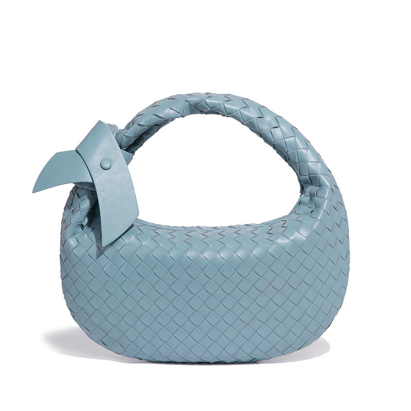 定制高级感腋下包编织手拎女包单肩包时尚大容量饺子包腋下月牙包