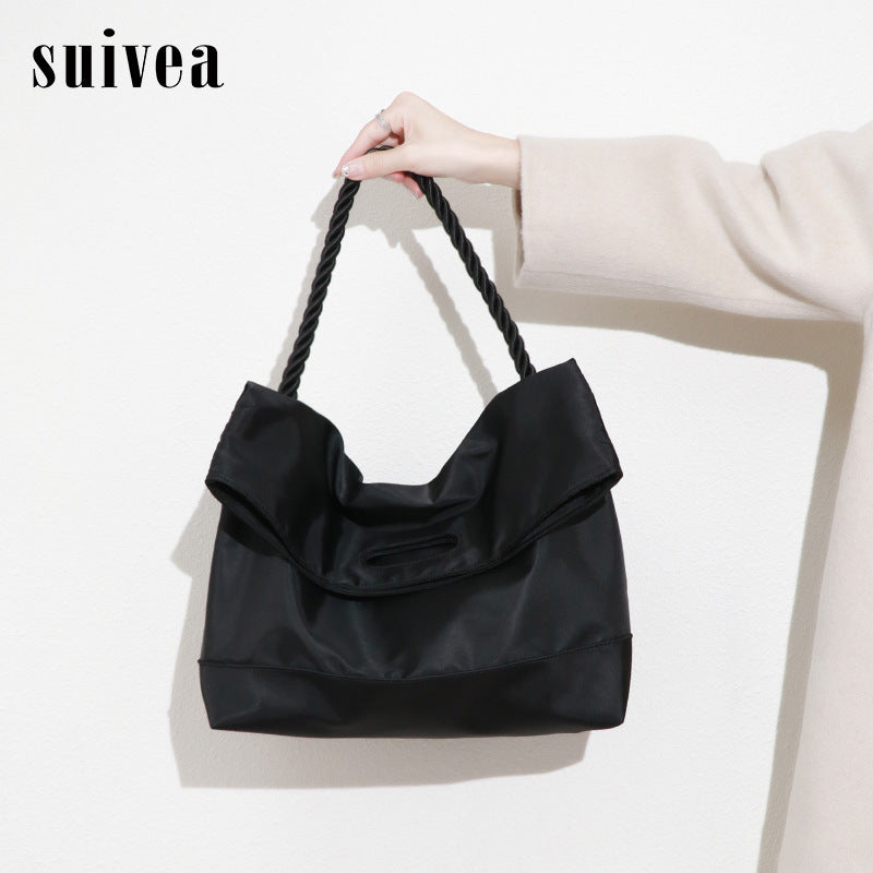 牛津布大容量通勤腋下包网红秋冬新款购物袋女包定制logo直播货源