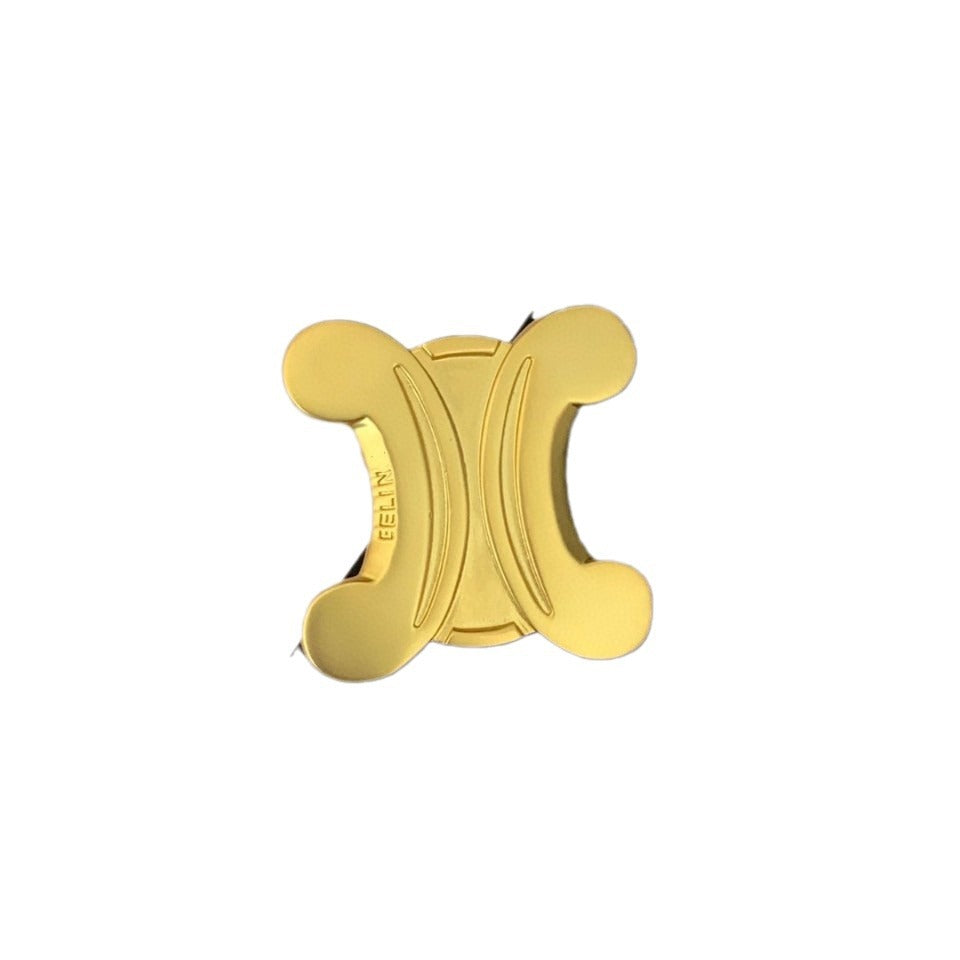 赛林家22新款凯旋门胸针女高级感气质中古风光面猪鼻高档别针