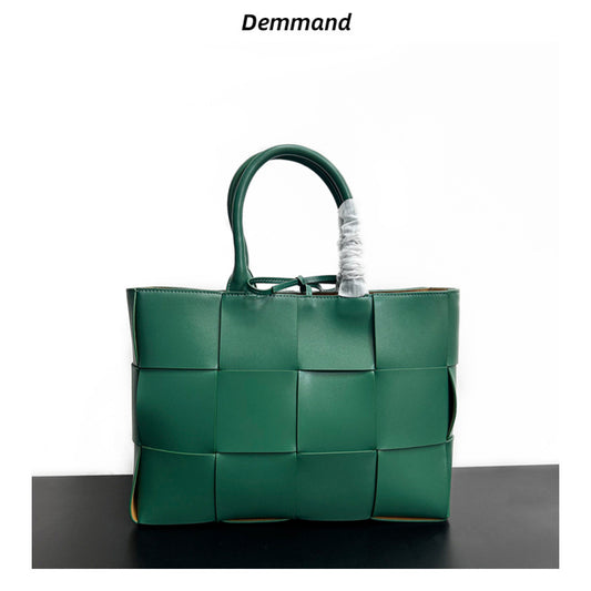 古着中古包包女高级质感小众设计复古真皮通勤斜挎单肩托特女包