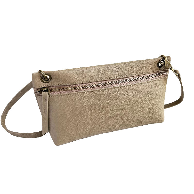 头层牛皮小包包2024新款复古单肩包轻便软皮女包百搭休闲斜挎小包