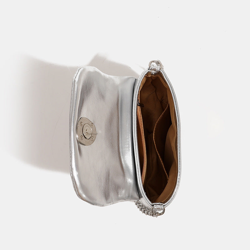 链条包夏天通勤斜挎小包包小众马鞍包包女2023新款潮高级质感单肩