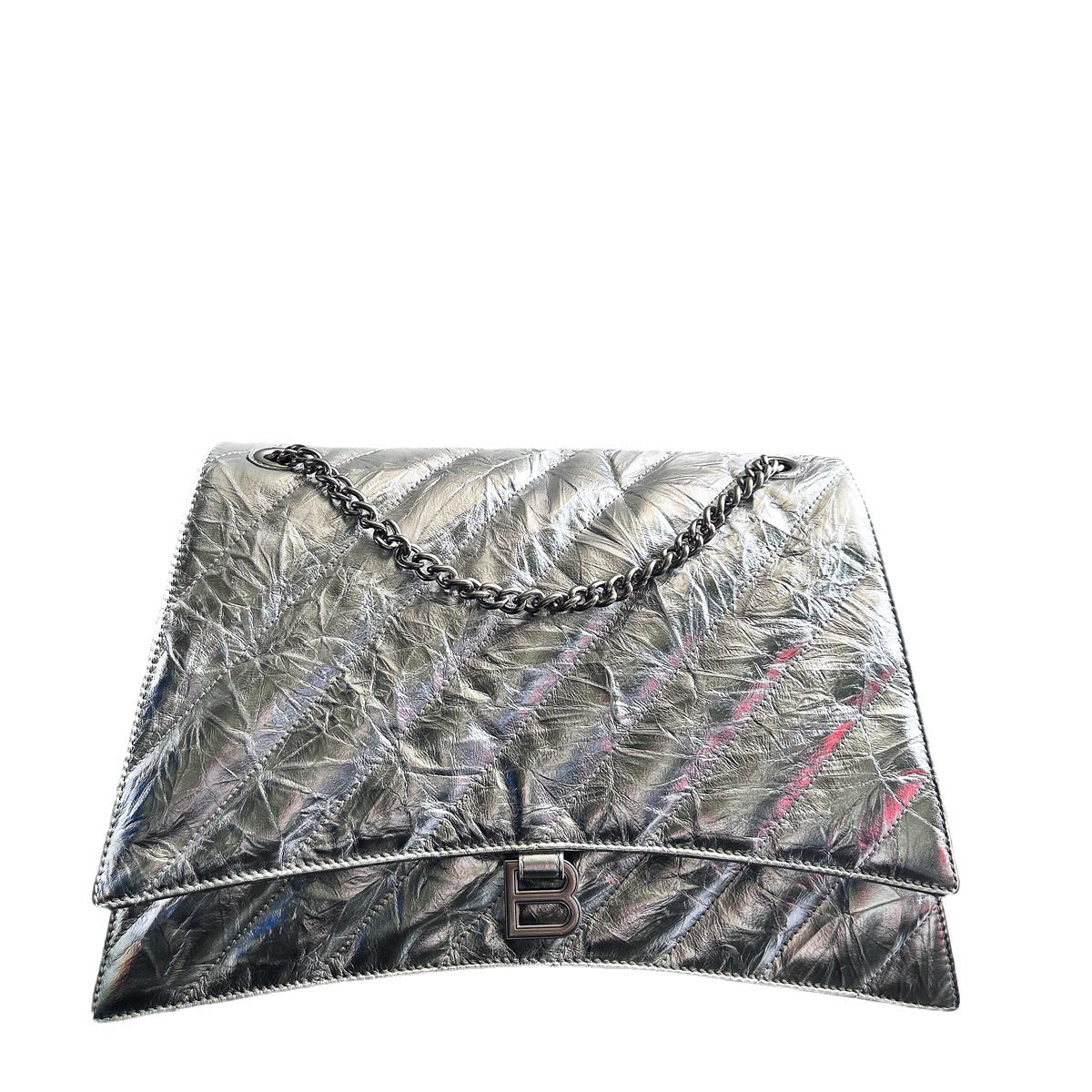 真皮沙漏包链条女士包大容量软头层小牛皮单肩斜挎时尚新款多隔层