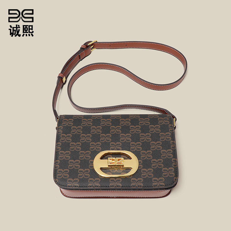 高级感小众复古小方包跨境潮流时尚单肩女包秋冬新款质感斜挎包包