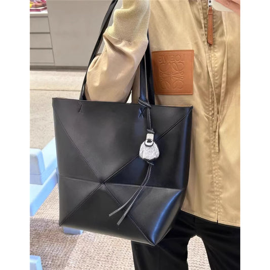 大容量托特包puzzle变形几何tote潮酷办公电脑包单肩斜跨手提女包