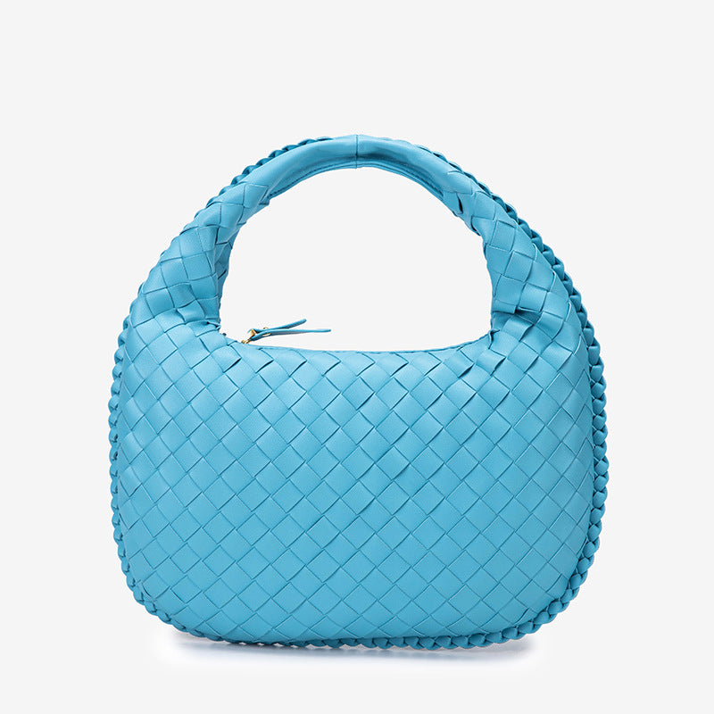 包包女2025新款编织包欧美复古菜篮子腋下包手提单肩手拎包 外贸