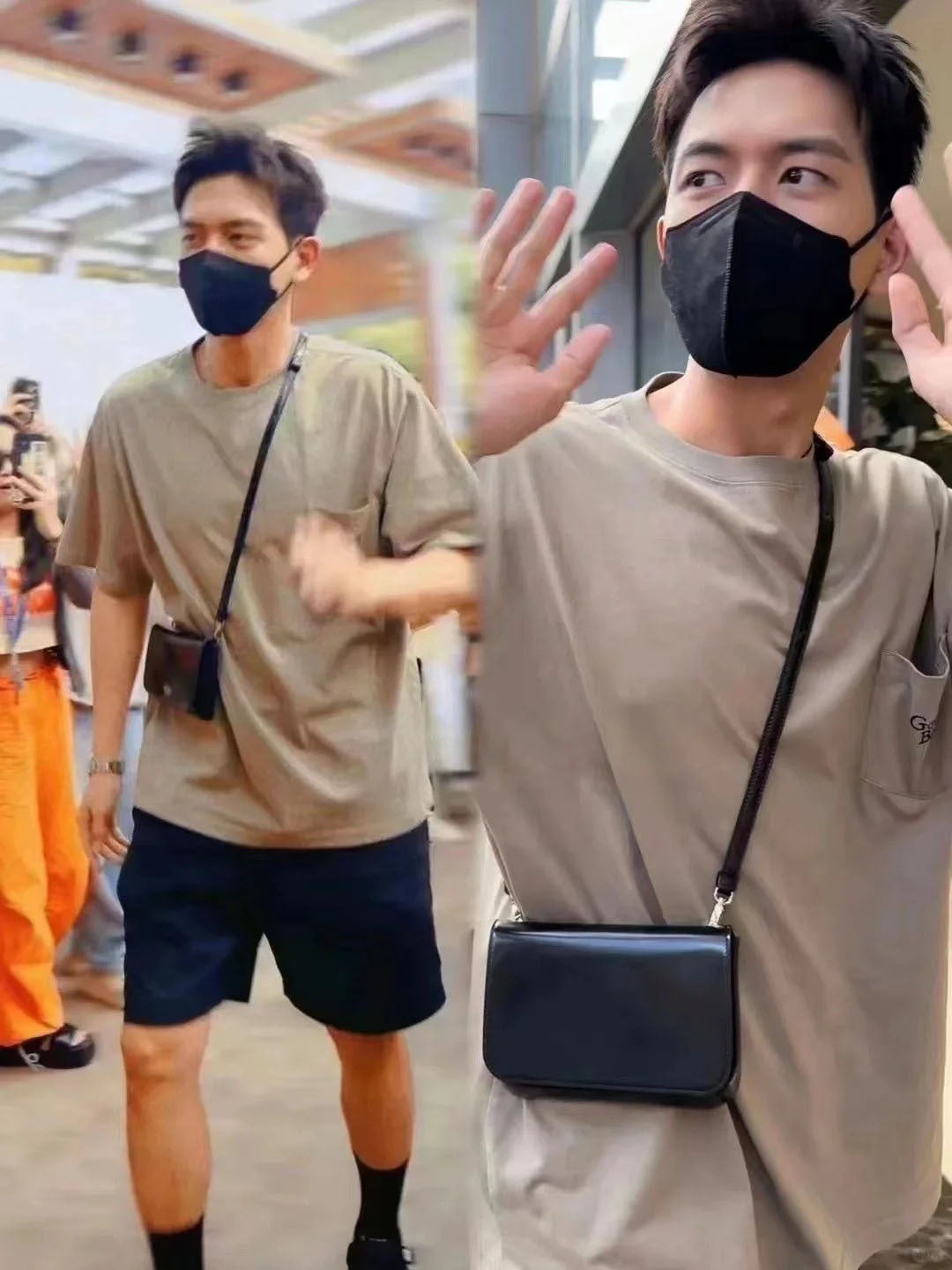 李现同款小方包女 开边珠镜面亮皮单肩斜挎小包精致高级感豆腐包